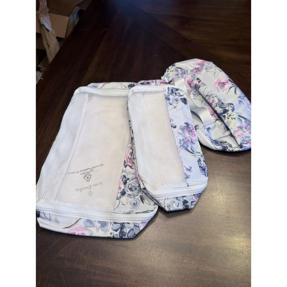 Vera Bradley Fresh Cut Floral Packing Cubes Set Of Three Mash Top New